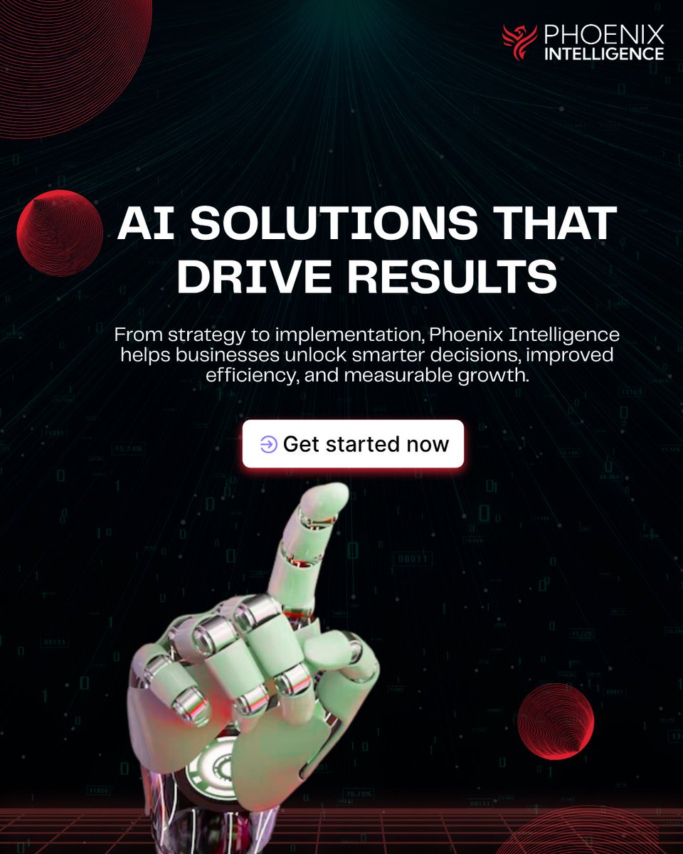 PhoenixAI_Lab's tweet image. Avoid costly AI mistakes! 🚀
Misusing AI = wasted time & money.
Phoenix Intelligence helps you implement AI the right way - driving smarter decisions & measurable growth.
👉 Supercharge your business: phoenix-intelligence.com
#businessai #aiautomation #aiconsulting