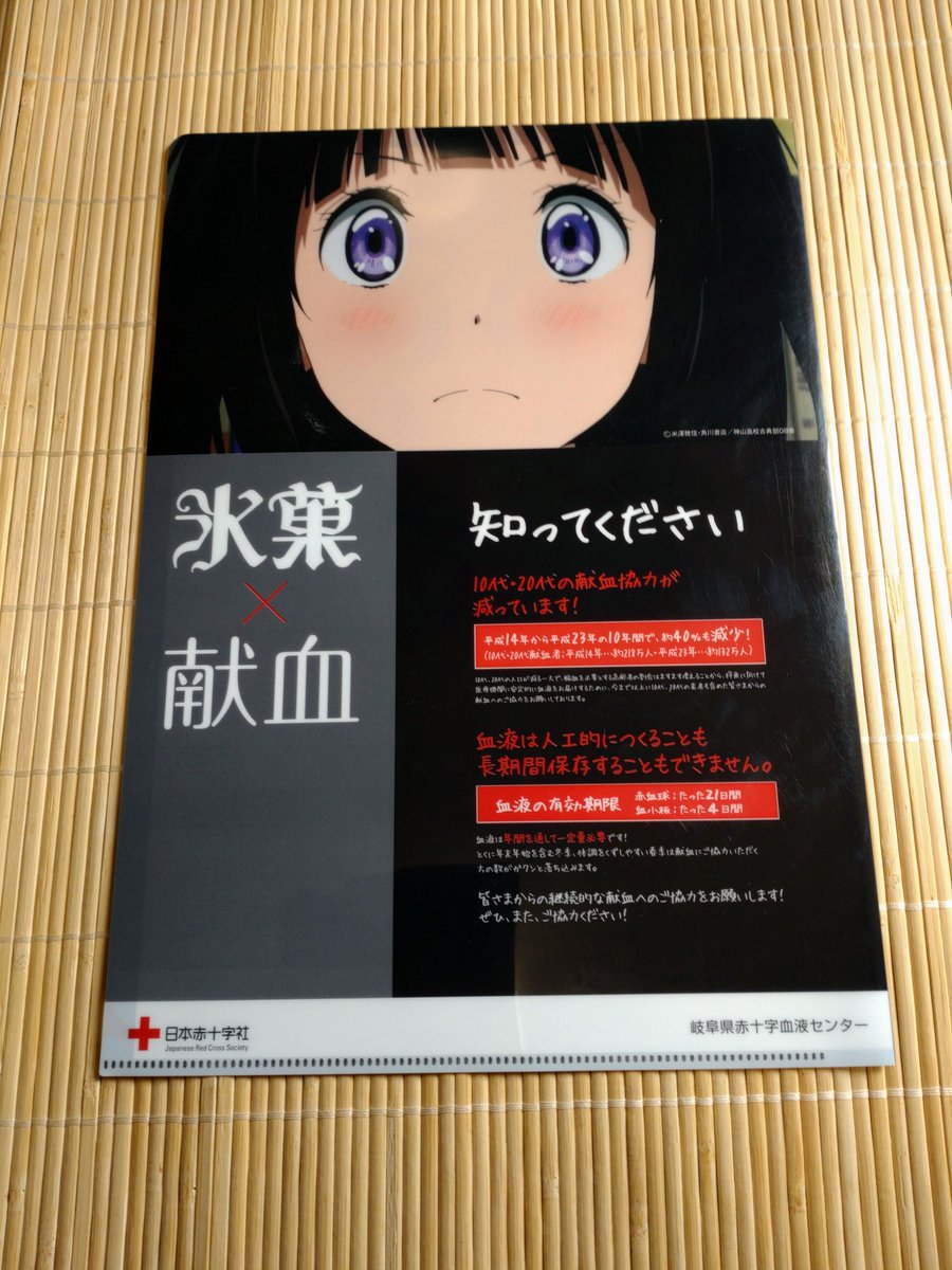 氷菓　とらのあな　特典　クリアファイル　6点 rodydaddy (@rodydaddy): 