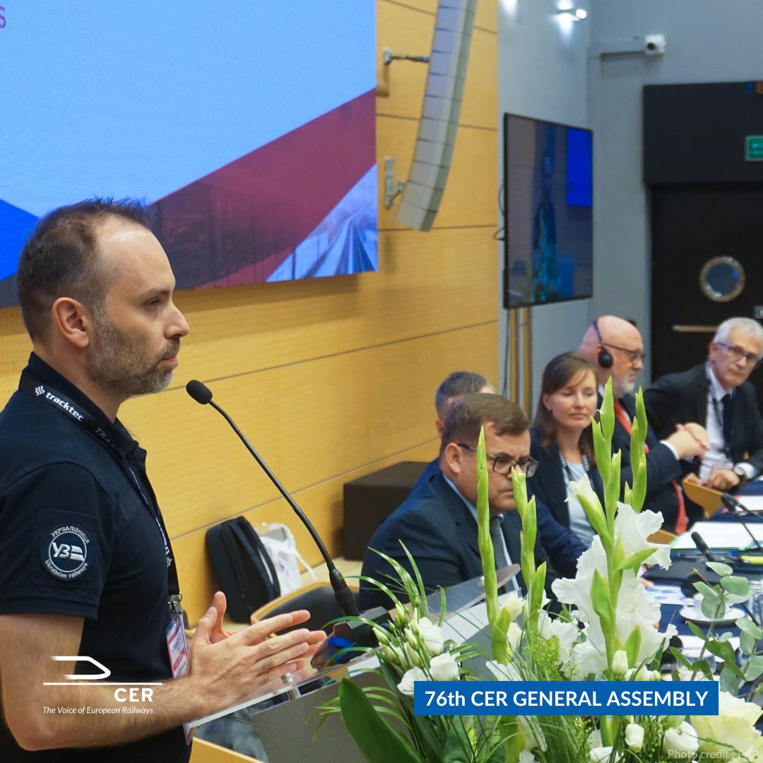 CER🚆 #OnTrackForEurope (@cer_railways) on Twitter photo The CER General Assembly, attended by <a href="/Pertsovskyi_O/">Oleksandr Pertsovskyi</a> CEO of Ukrainian Railways <a href="/Ukrzaliznytsia/">Ukrainian railways || Укрзалізниця</a>, was also the occasion to renew the commitment to the 2022 Declaration 🇺🇦 pledging assistance to Ukraine’s railways and reconstruction efforts.
News📝cer.be/cer-press-rele…
(3/3) The CER General Assembly, attended by <a href="/Pertsovskyi_O/">Oleksandr Pertsovskyi</a> CEO of Ukrainian Railways <a href="/Ukrzaliznytsia/">Ukrainian railways || Укрзалізниця</a>, was also the occasion to renew the commitment to the 2022 Declaration 🇺🇦 pledging assistance to Ukraine’s railways and reconstruction efforts.
News📝cer.be/cer-press-rele…
(3/3)