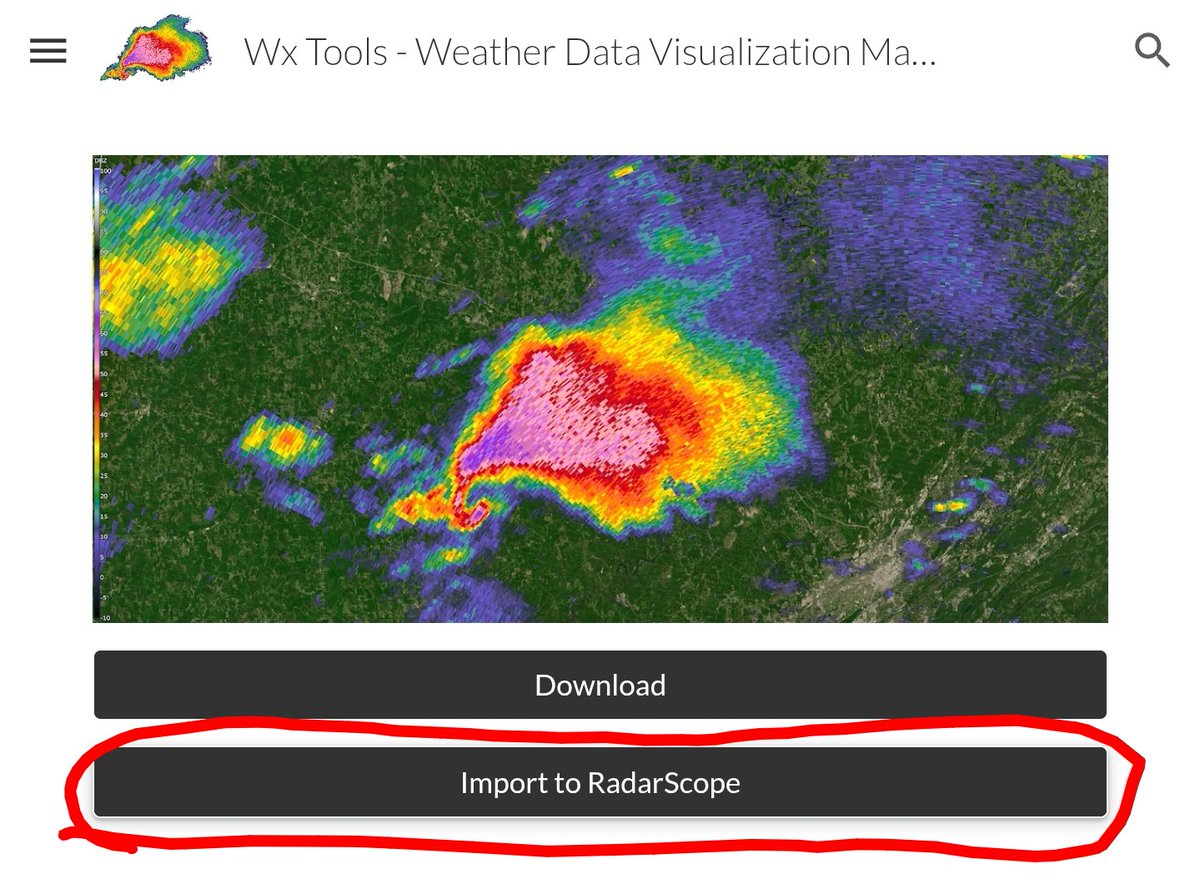 ColorTables's tweet image. You can now import colortables directly from WxTools to @RadarScope with the click of a button on all devices!