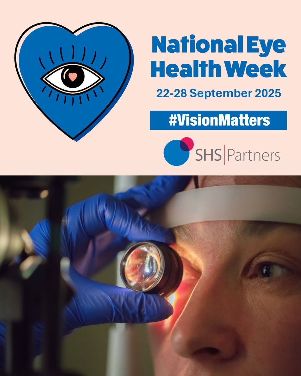SHS_partners's tweet photo. National Eye Health Week 👁️ Our Ophthalmology team fully supports the #VisionMatters campaign, highlighting the importance of good eye health and the need for regular eye tests. 

#EyeWeek #eyehealthawareness #ophthalmology #insourcing https://t.co/97REequWc7