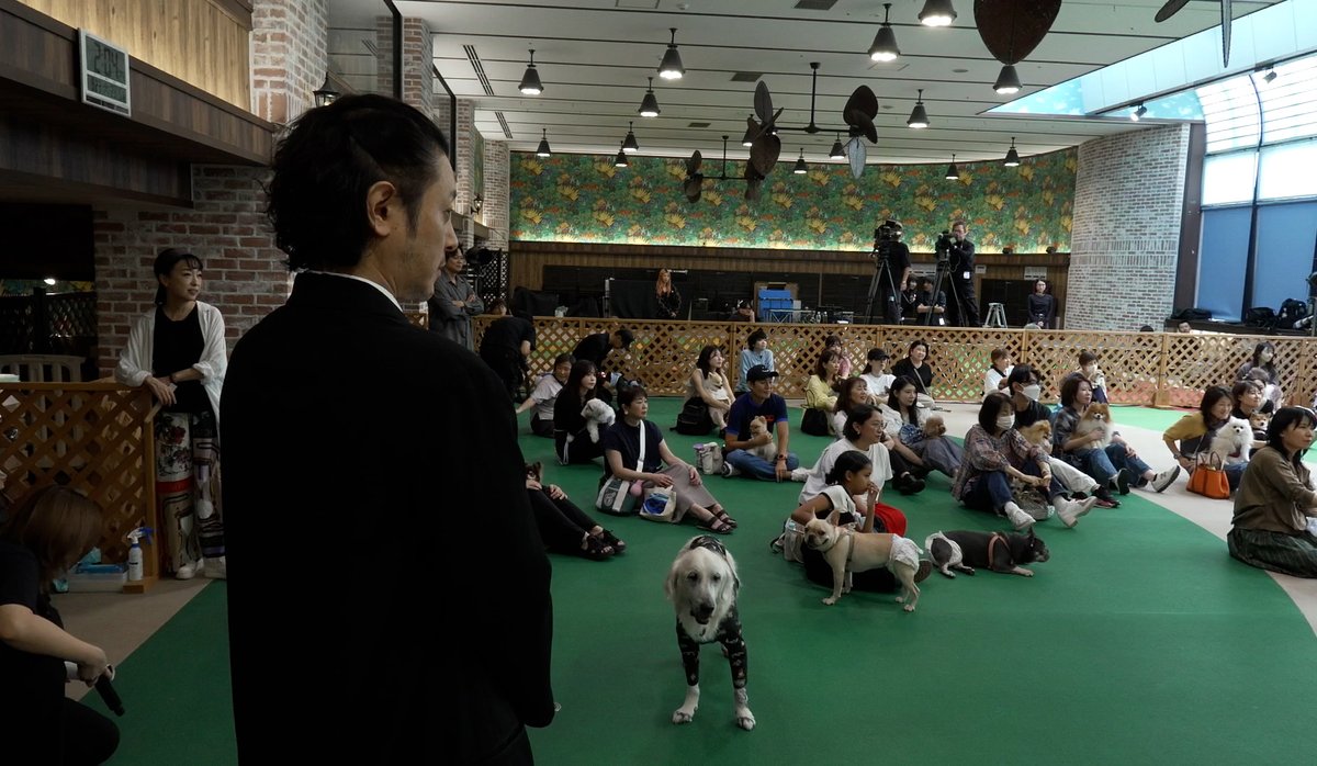 ／ 
『THE #オリバーな犬、(Gosh!!)このヤロウ MOVIE』 
  わんこ試写会でした🐕ˊ˗ 
＼
⠀
#オダギリジョー 監督が登壇📸
さらにスペシャルゲストとして、オリバー・フォン・ボアハイム号役のフィリップさんも登場🦮✨
⠀
わんこの皆様には、わんこスペシャルエディションの本編を観ていただきました🎥