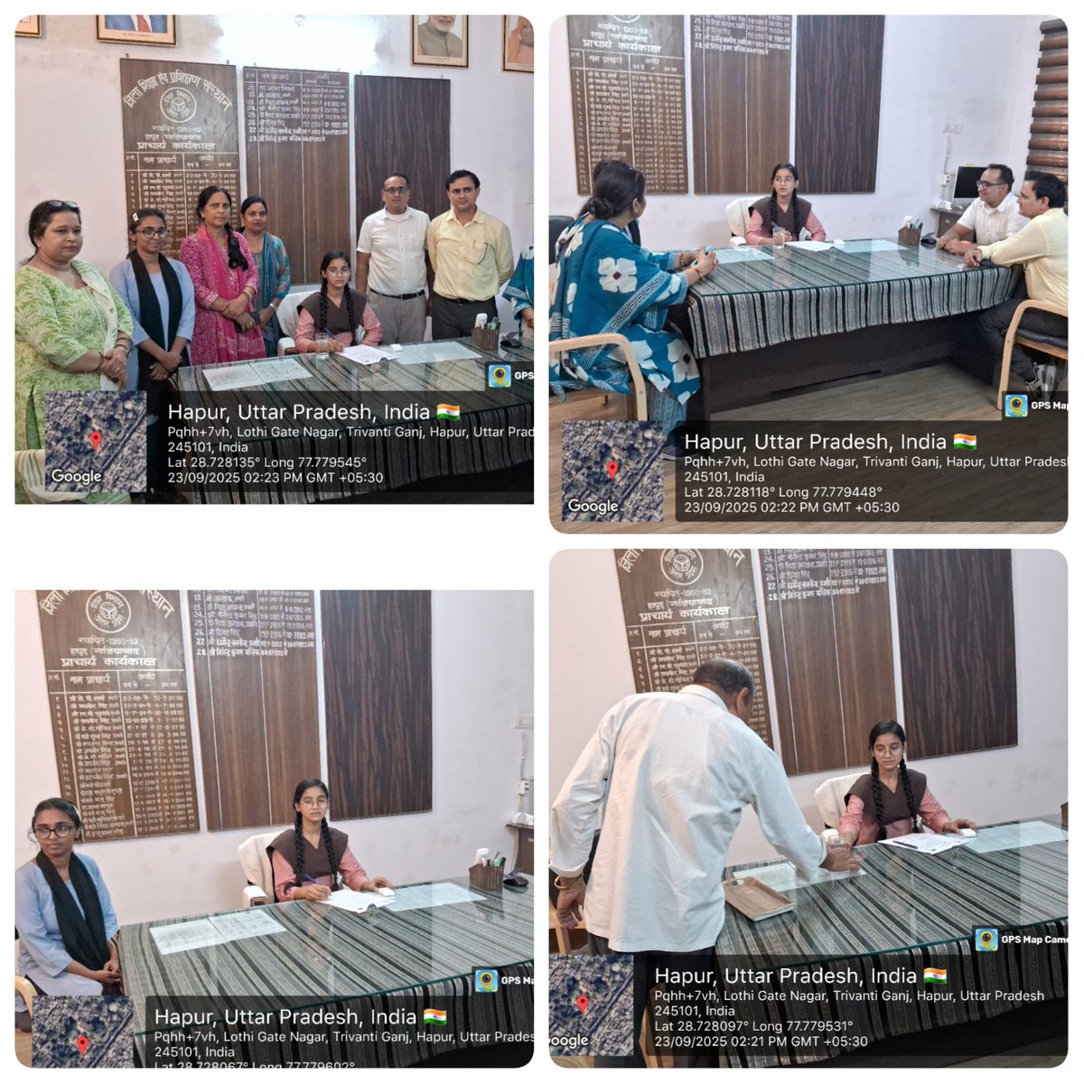 मिशन शक्ति के अन्तर्गत के0जी0बी0वी0 की बालिका को एक दिन का प्राचार्य, महोदय डायट हापुड़ नियुक्त किया गया #basicshikha_up