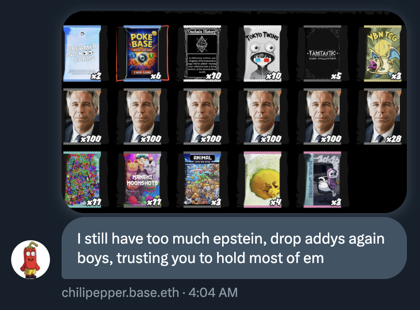 vibechain's tweet photo. chat - can we check @chili_pepper_m's flight logs https://t.co/i0xQR49C0r