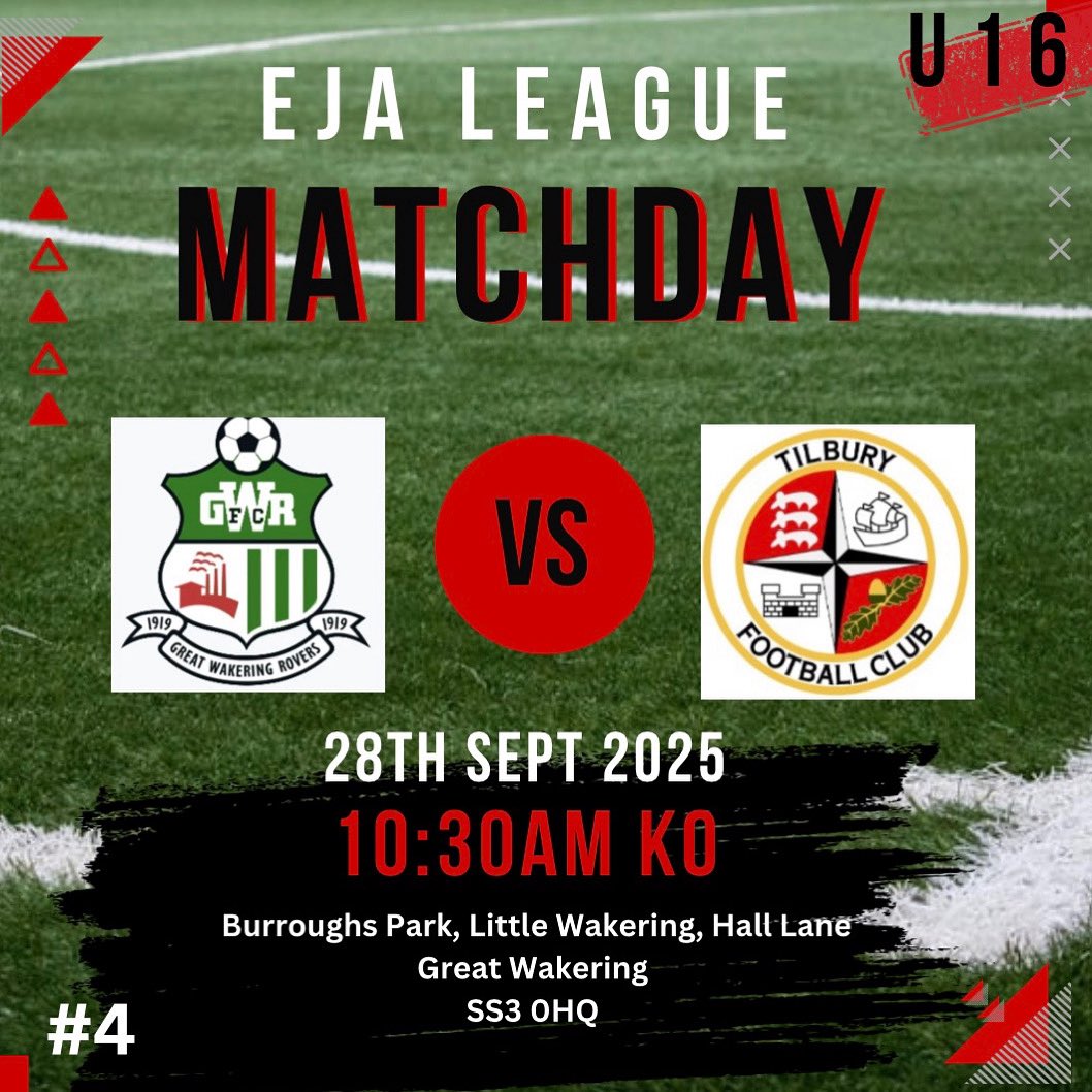 Tilbury FC EJA U15 (24/25) (@tilburyfceja) on Twitter photo 