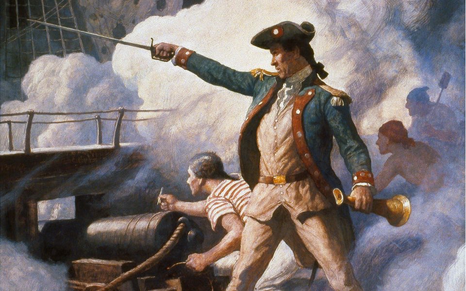On this day in history in 1779, John Paul Jones commanded the U.S.