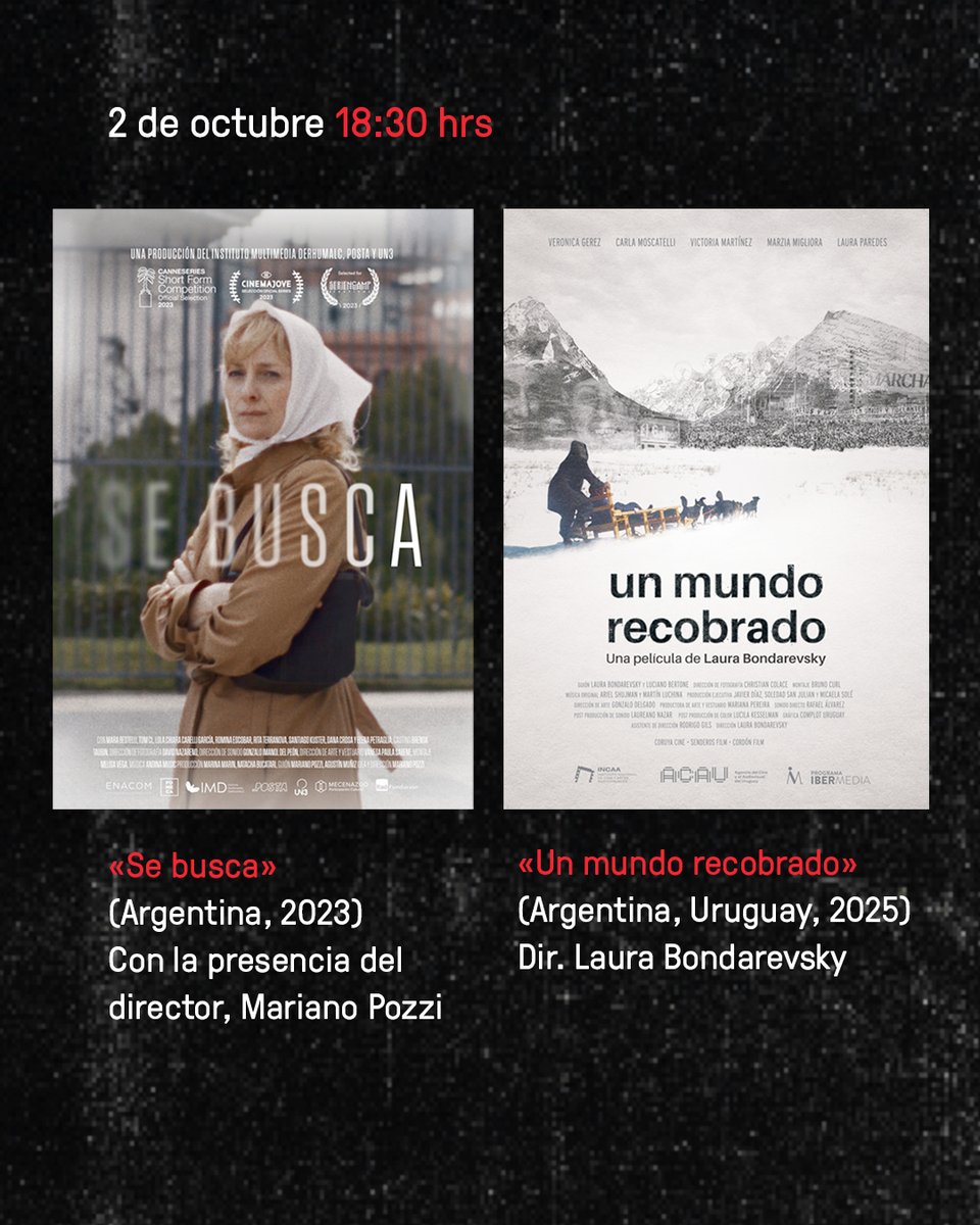 El FICDH llega a nuestro Museo 🎬

En el Mes de la Memoria y la Democracia, el Festival Internacional de Cine de Derechos Humanos (<a href="/FestivalFICDH/">Festival Internacional de Cine de Derechos Humanos</a>) llega por primera vez a Chile, y nuestro Museo será una de las cuatro sedes.

Entérate de la programación 🔻
mmdh.cl/cartelera/fest…
