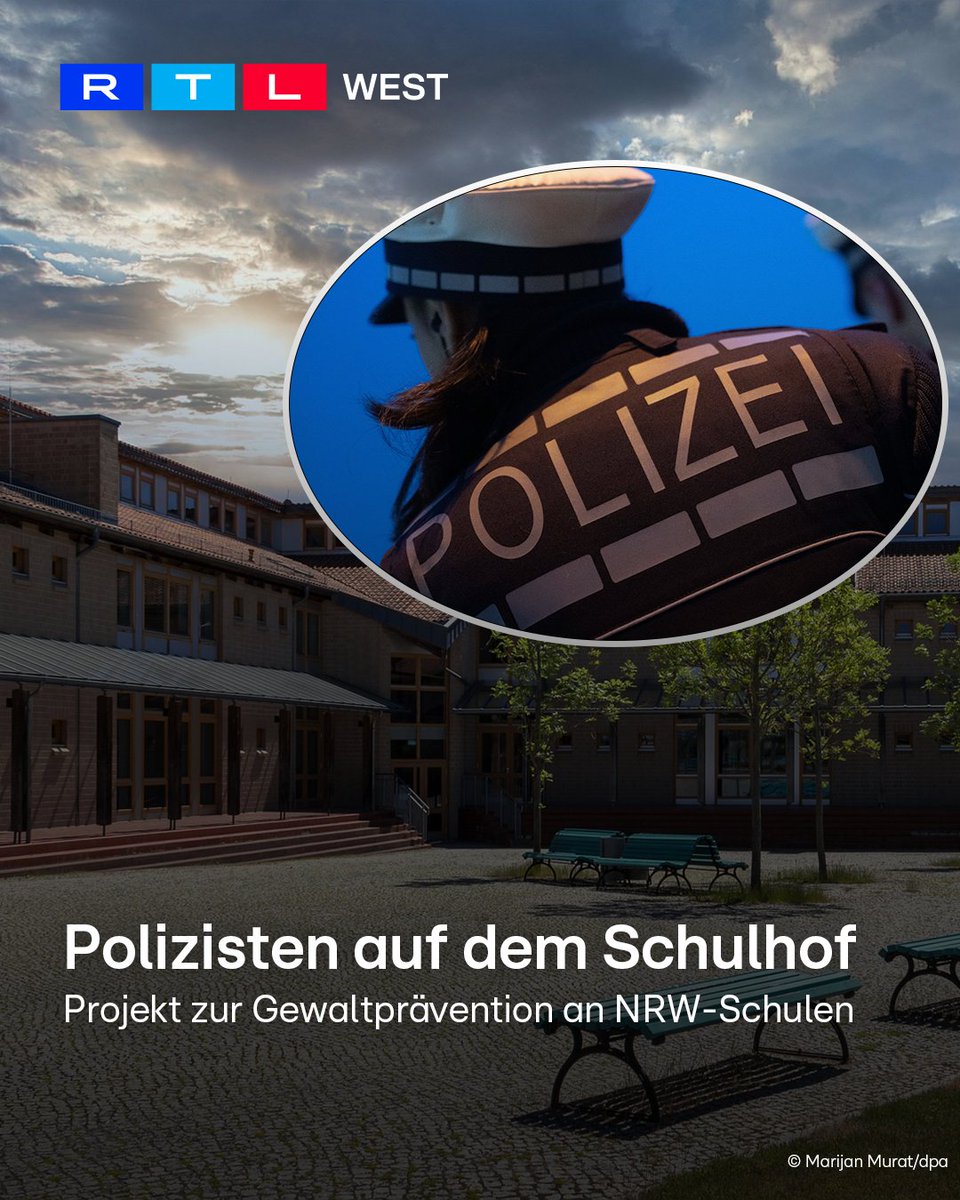 RTLWEST's tweet image. In #NRW startet ein neues #Pilotprojekt gegen #Gewalt an #Schulen. Anlass ist ein #Messerangriff in #Essen, bei dem eine Lehrerin schwer verletzt wurde. Schul- und Innenministerium wollen mit dem Konzept Schüler und Lehrkräfte besser schützen. Das Projekt soll #Gewalt frühzeitig…