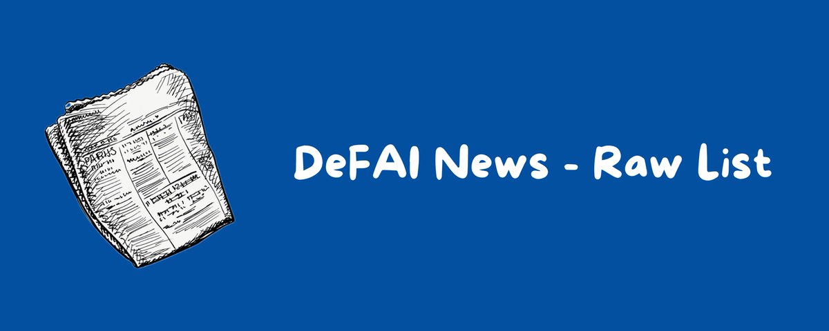 Raw list of major DeFAI news

1. <a href="/gizatechxyz/">Giza</a> integrated into Binance Wallet → x.com/gizatechxyz/st…

2. <a href="/Almanak__/">Almanak</a> surpassed $70M TVL → x.com/Almanak__/stat…

3. <a href="/Cod3xOrg/">Cod3x | $CDX</a> released the Cod3x Terminal → x.com/0xBebis_/statu…

4. <a href="/modenetwork/">Mode 🟡</a> announced that Trading Agents