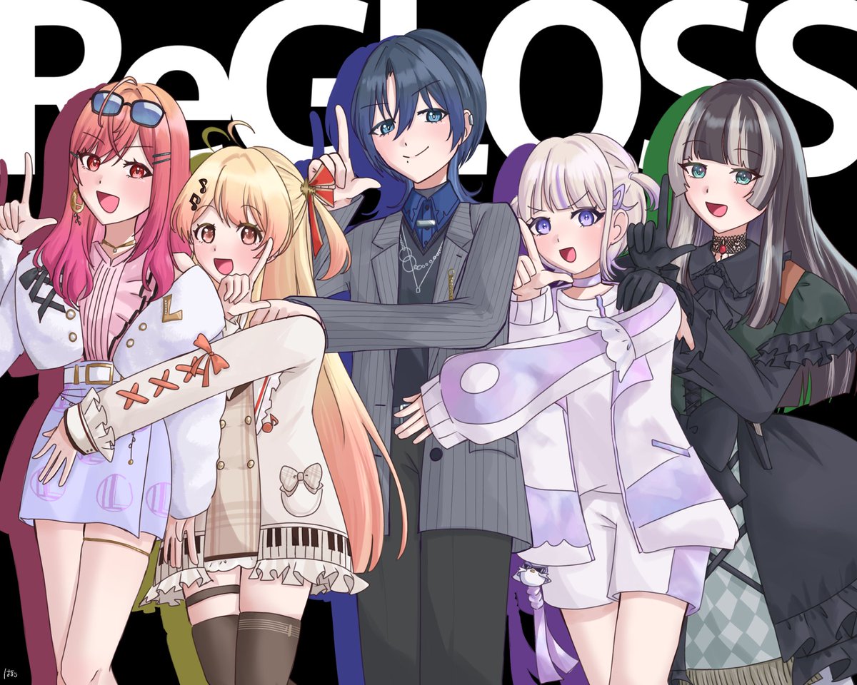 haru_GLOSSER's tweet image. #ReGLOSS 
#ReGLOSS2周年 #ririkart #Artnose #青ペン #はじめ武勇伝 #らでん似絵