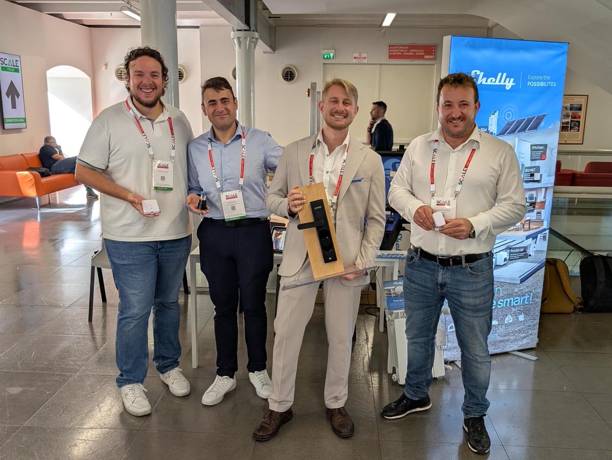 shelly_IoT's tweet image. 🌍 Shelly is at SCALE Genoa today &amp;amp; tomorrow! 

SCALE is the leading event for professional short-term rental property managers across Europe.
Visit us to explore how Shelly’s smart solutions can make rentals safer, smarter &amp;amp; more efficient.

#SCALE2025 #ShellySmartHome