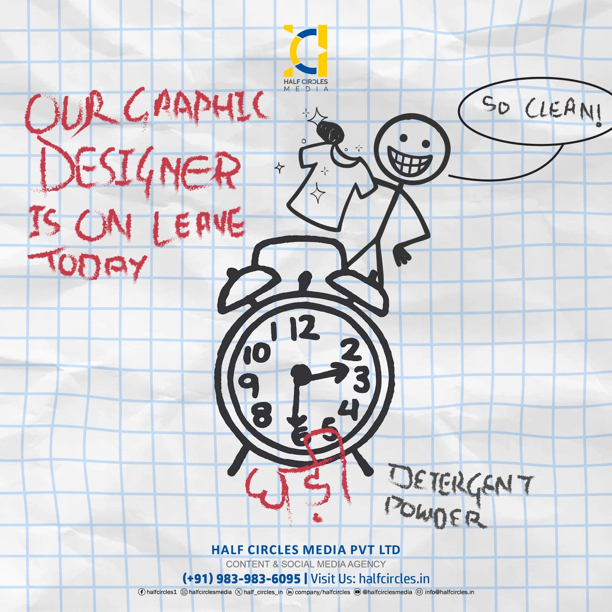 Half_Circles_IN's tweet image. When the graphic designer’s on leave… brands are serving chaos, wit, and meme-level creativity instead 😂 Imperfect is the new aesthetic!

@ColgateIndia @harpic_india  @BoomerIndia  @GhadiDetergent 

#OnTrend #RawMarketing #SocialMediaBuzz