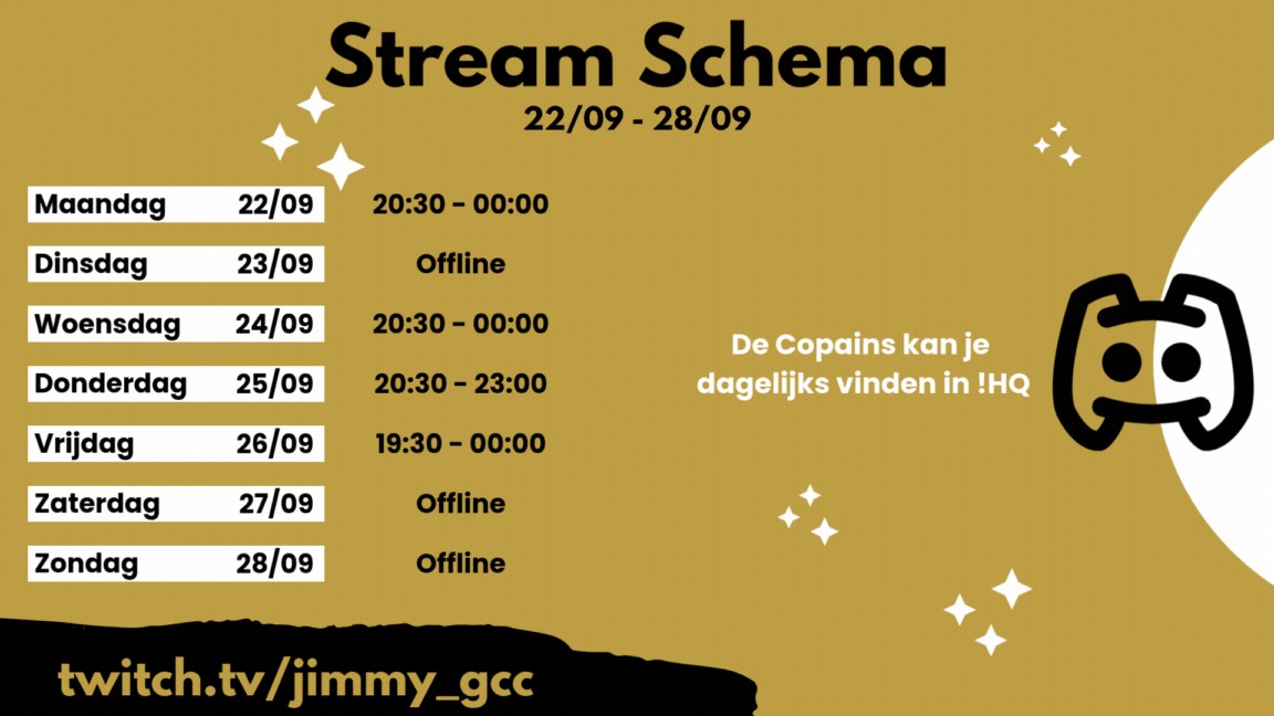 JIMMY__gcc's tweet image. Het nieuwe Stream Schema is er!
Knallen en lachen in Scum
#jimmylive #twitch #vlaamsestreamer #streamer