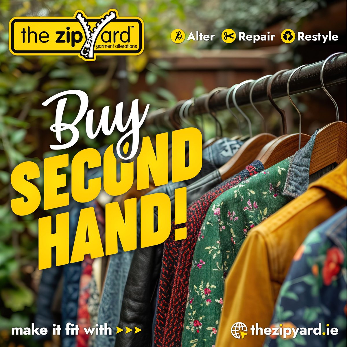 TheZipYard_IRL's tweet image. Don’t let the limitations of sizing options that can come with Second Hand Shopping stop you! Here at The Zip Yard we can give you lots of options to ensure you get the Perfect Fit for your Sustainable Second Hand finds!🙌🏻

#sustainablefashion #sustainability #restyle #upstyle