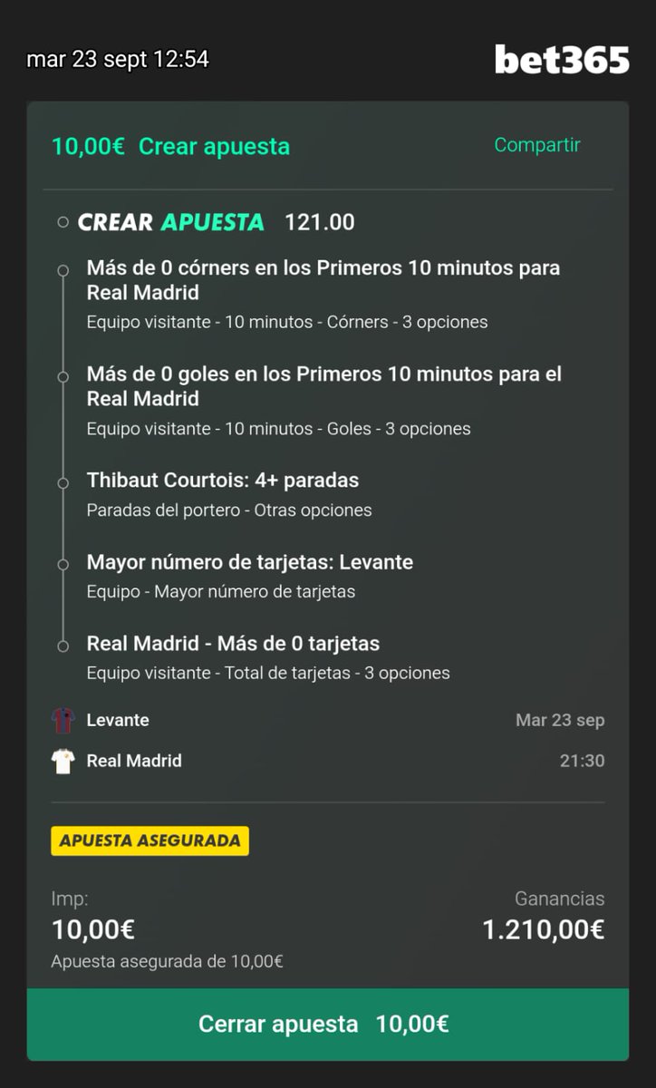 🏆 APUESTA ASEGURADA <a href="/121/">121 Group</a> 🏆

Hoja de ruta clarísima, 1/2 goles tempraneros del Madrid y a poner el culo

Que puede salir mal? 😈

Si es ✅ sorteo 2 premios de 50€ entre los que den ♥️ y me sigan

SUERTE 🫡
