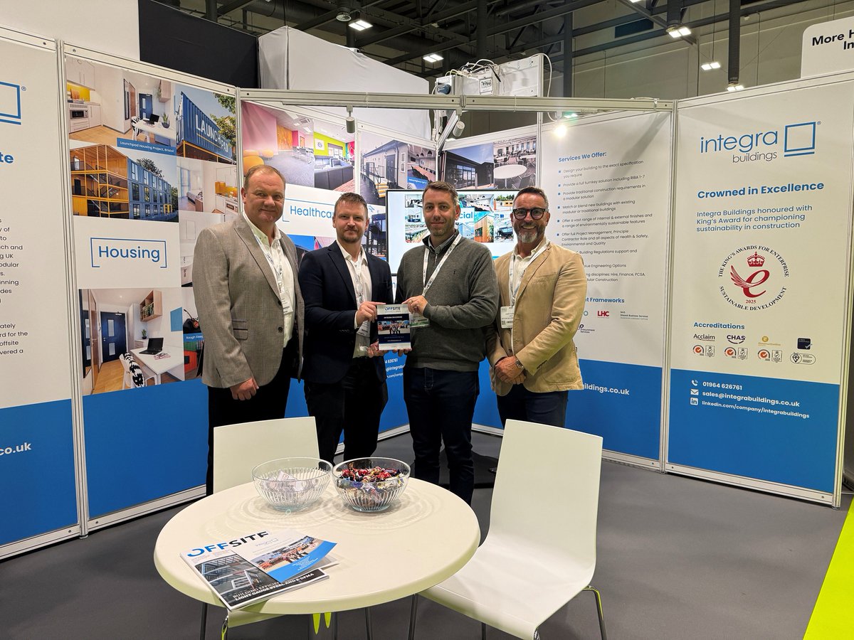 MMCPRComms's tweet image. Congratulations to @IntegraBuild, named Offsite Pioneer of the Year at the 2025 @ExploreOffsite Awards. 🏆

We support many clients with award submissions, so it’s great to see their innovation and achievements recognised on this scale.

Well done guys!  👏

#OffsiteAwards