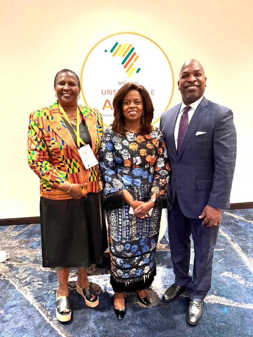 AGRA_Africa's tweet photo. Unstoppable Africa, held during #UNGA, is where leaders, investors, and innovators come together to spotlight bold ideas and forge partnerships that accelerate Africa’s growth.

This year at #UNGA80, AGRA President @aruhweza joined C.D. Glin, CEO of the @PepsiCo Foundation, for a fireside chat at Unstoppable Africa; reminding us that Africa’s food security depends on unlocking financing at scale, harnessing the power of the private sector, and turning farming into thriving businesses, all supported by smart policies that enable investment and innovation.
#AGRA #FoodSystems #UNGA #UnstoppableAfrica