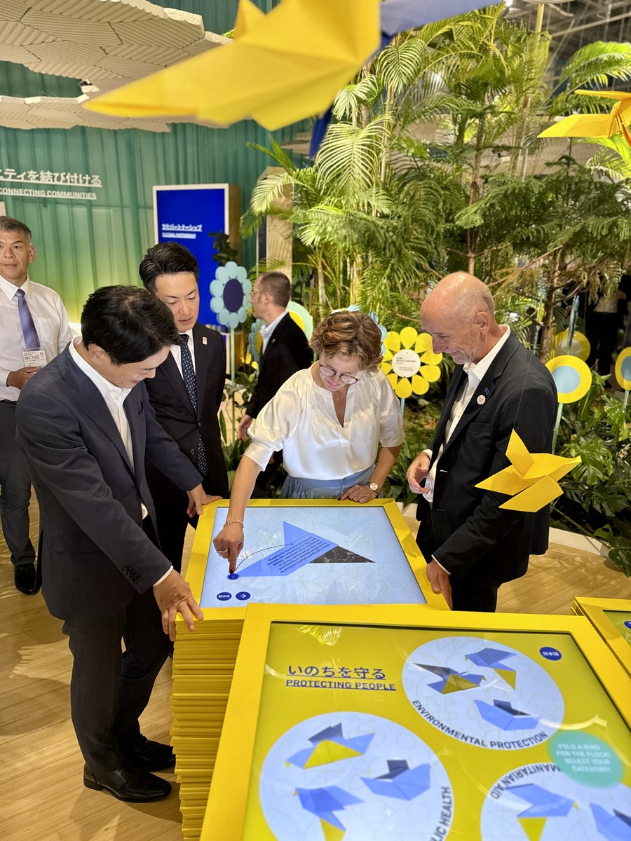 EU Commissioner <a href="/JessikaRoswall/">Jessika Roswall</a> visited the EU Pavilion at Expo 2025 Osaka 🇯🇵 and joined the Circular Economy Days, showcasing Europe’s commitment to a sustainable circular economy. ♻️

#EUatExpo #EXPO2025