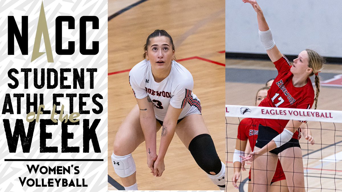 #NACCwvb 🏐 | <a href="/edgewoodeagles/">Edgewood Eagles</a> Sweeps NACC Women's Volleyball Weekly Honors

O: Katie Borchert, OH
D: Mia Hinkamper, DS

📰: tinyurl.com/2828l3tg

#NACCtion #d3wvb