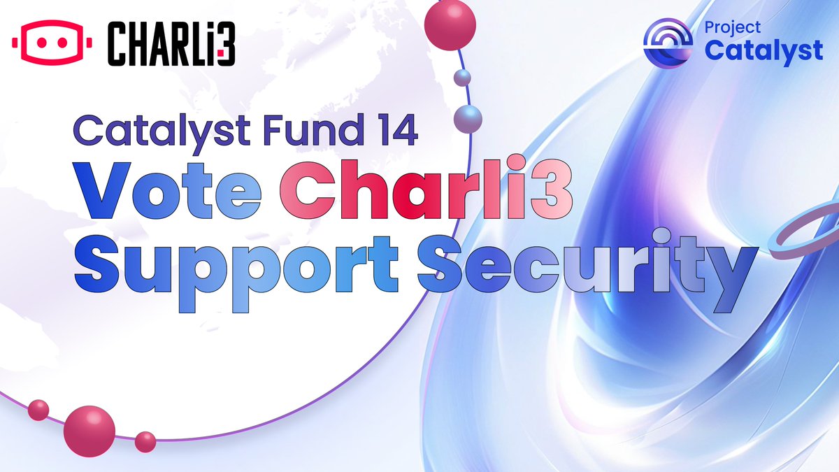 Oraclecharli3's tweet image. ❤️‍🔥VOTE!❤️‍🔥 Charli3 for Oracle Security in Cardano.  
💚Catalyst fund 14 is here and we need your support.
🧠Use your ADA wisely to vote for Cardano with Charli3 Oracle products and enhancements

⏬Proposal links in the comments⏬
✅L2 enhancement: Secure Oracle Data layer…