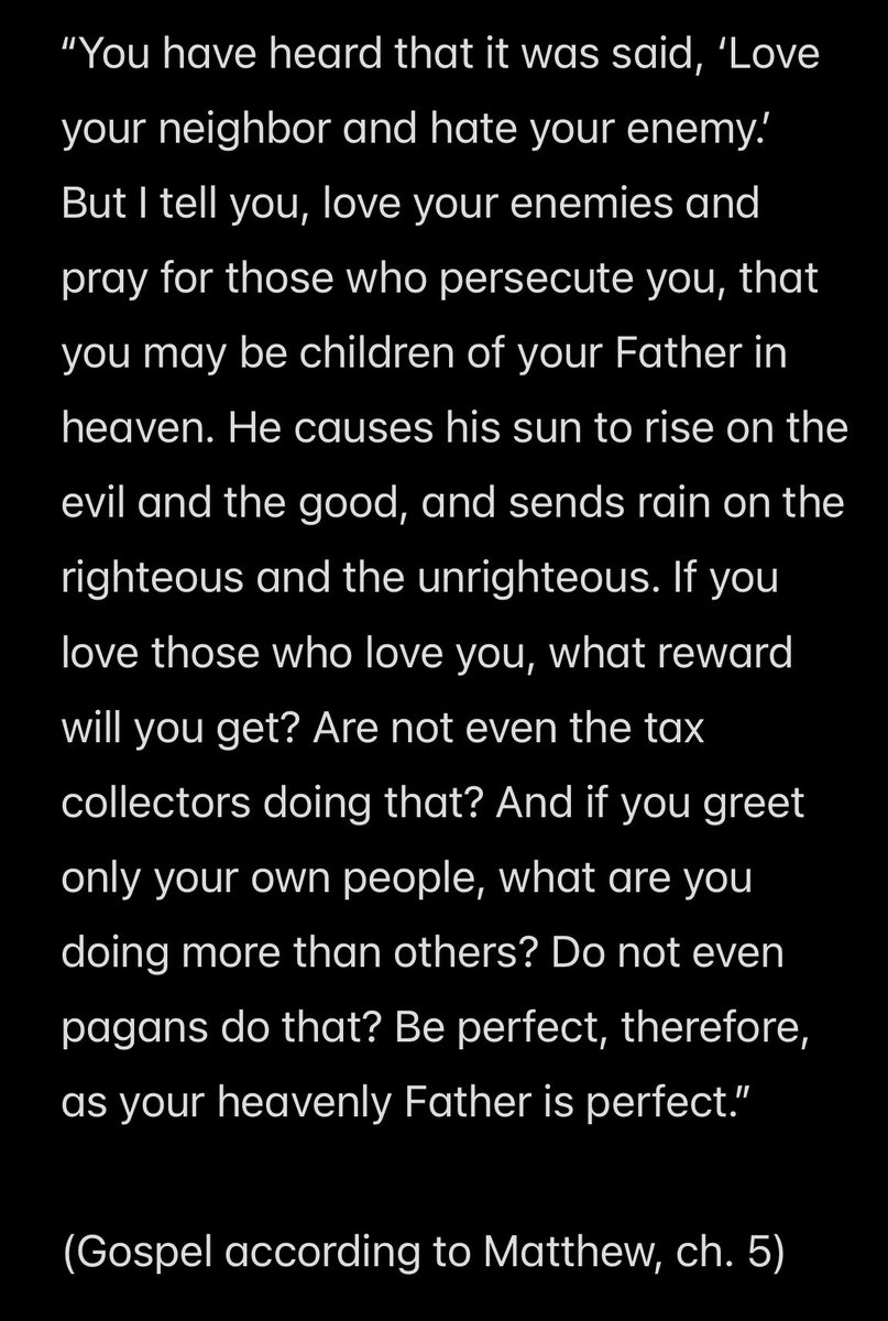 Davoh's tweet photo. Love your enemies, pray for those who persecute you. https://t.co/QEIzRUa597