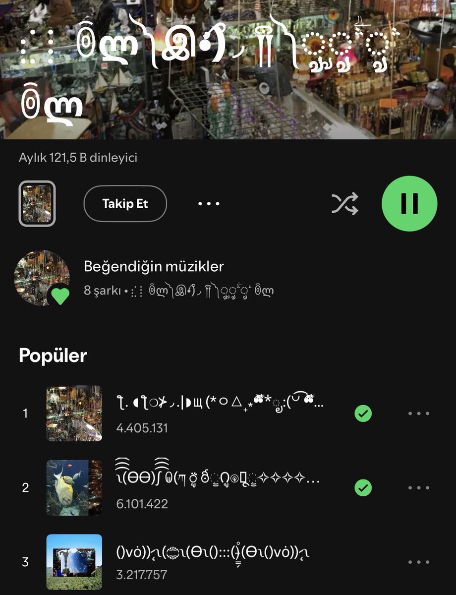 knk şey aç da dinleyek