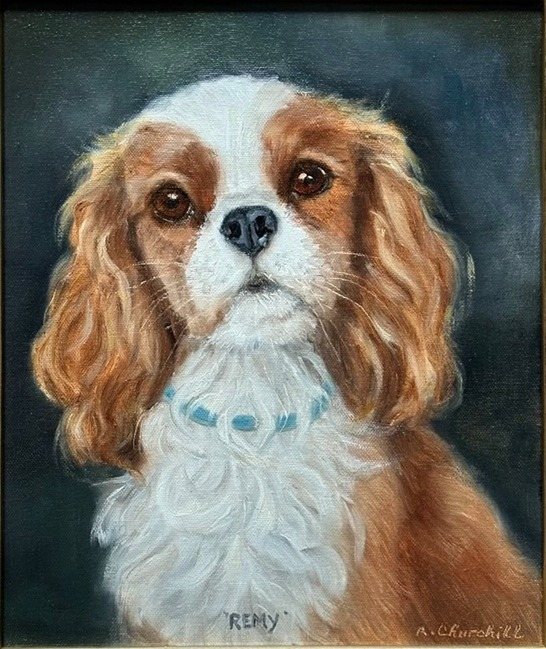 CAVALIERS IN ART: “Remy” 2025, by Alexandra Churchill (Canadian-British, contemporary).
#cavalierhealth #cavaliersinart #thedoginart