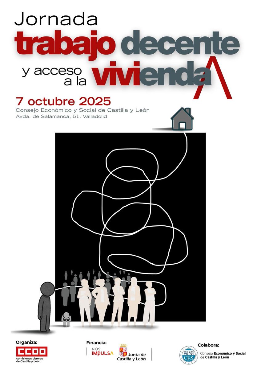 ¿Estás preocupado o preocupada por el acceso a la vivienda y las condiciones laborales? 

El 7 de octubre en Valladolid, organizamos una jornada para buscar soluciones reales

 Inscríbete y participa en este espacio: bit.ly/3K9uvn5

Lee más: bit.ly/4mqzKfn