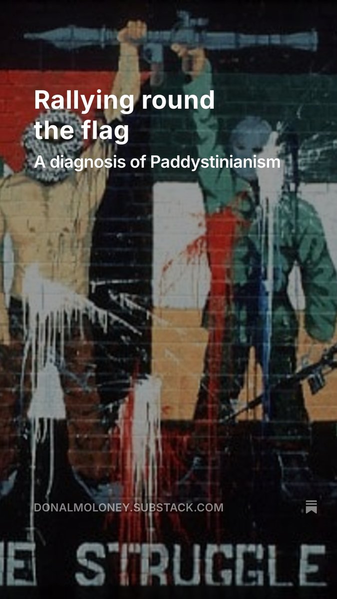 DonalMoloney10's tweet image. This is the essay I’ve been wanting to write for the past two years. I’ve finally summoned the energy. My attempt to explain why Ireland has such a deranged attitude to Israel. Link in first comment.