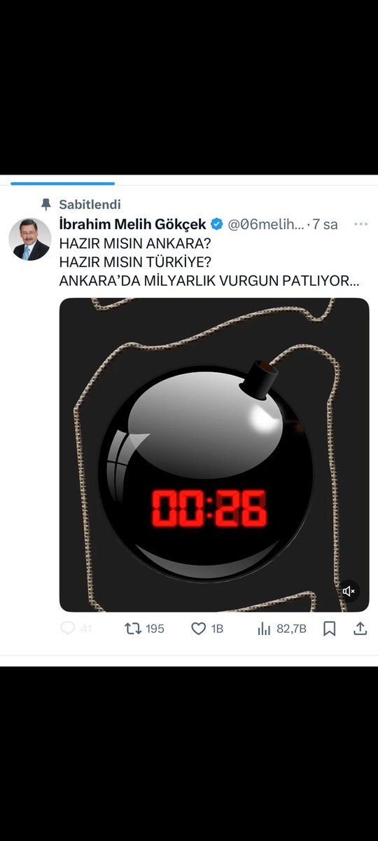 Meryem6488's tweet photo. Melih Gökçek operasyonu önceden duyurmuş. Soruşturmanın gizliliğini ihlalden ne zaman işlem yapılacak? #melihgoekcekyargılansın #deprem #Ankara https://t.co/ZSPrJ24Pzr