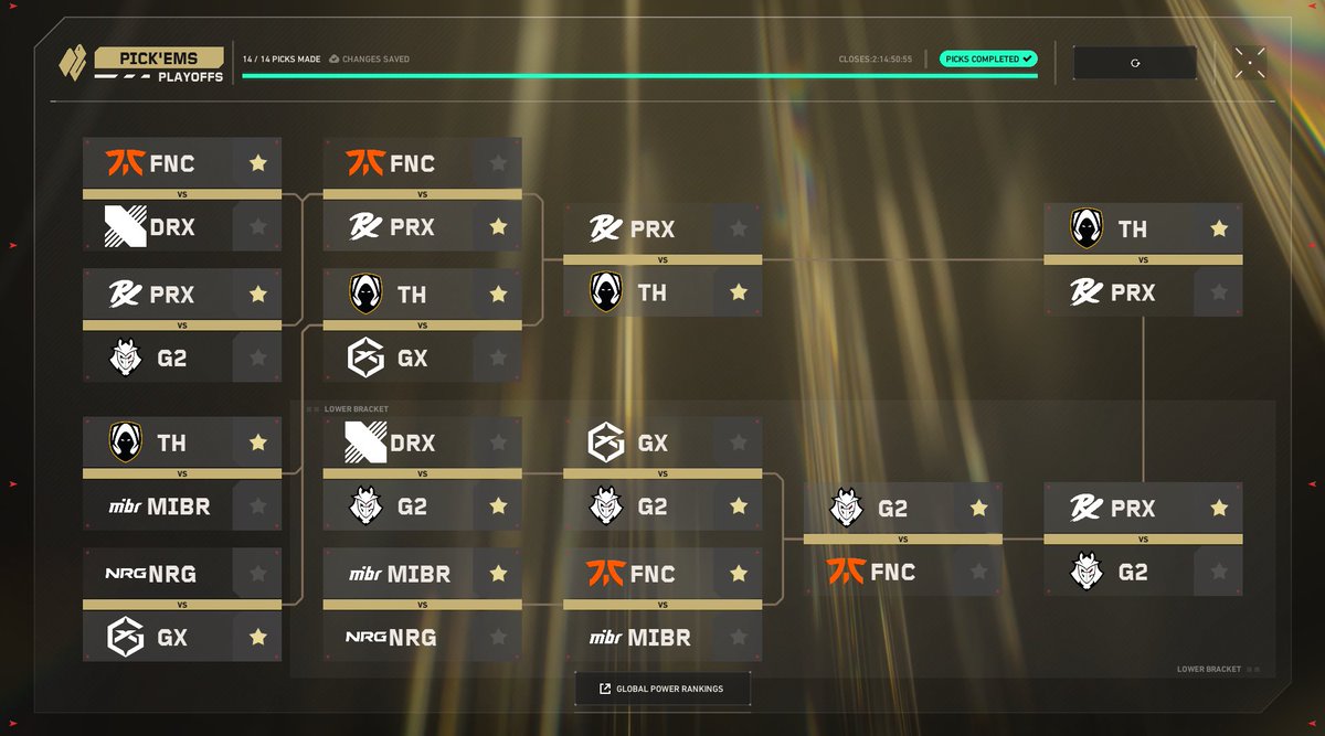 HereticsFR's tweet image. Répondez à ce tweet avec vos Pick’Ems !

#VALORANTChampions #THWIN