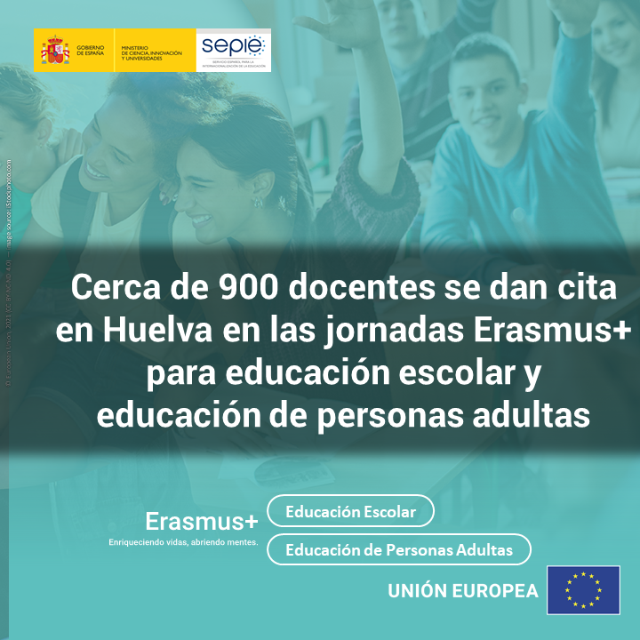 📣 Cerca de 900 docentes se dan cita en Huelva en las jornadas #ErasmusPlus para educación escolar y educación de personas adultas.

📄 Conoce todos los detalles y cifras a través de nuestra nota de prensa: sepie.es/doc/comunicaci…