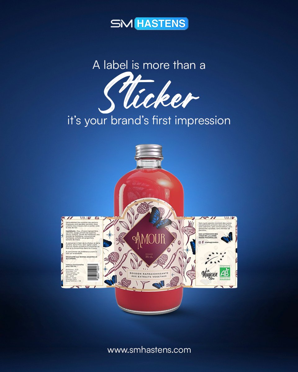 smhastens's tweet image. From striking designs to eco-friendly materials, SM Hastens labels are built to impress, endure, and stand out — because your brand deserves nothing less.

#SMHastens #SmartLabeling #BrandFirstImpression #LabelDesignMatters #PackagingPerfection #EcoFriendlyLabels #DurableDesigns