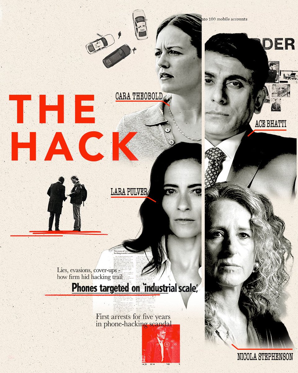 New compelling ITVX series starring our brilliant Cara Theobold Ace Bhatti Lara Pulver &amp; Nicola Stephenson examines 2 real life stories. Journalist Nick Davies who uncovered evidence of #phonehacking at News of the World &amp; the #murder of Daniel Morgan, a private investigator.
