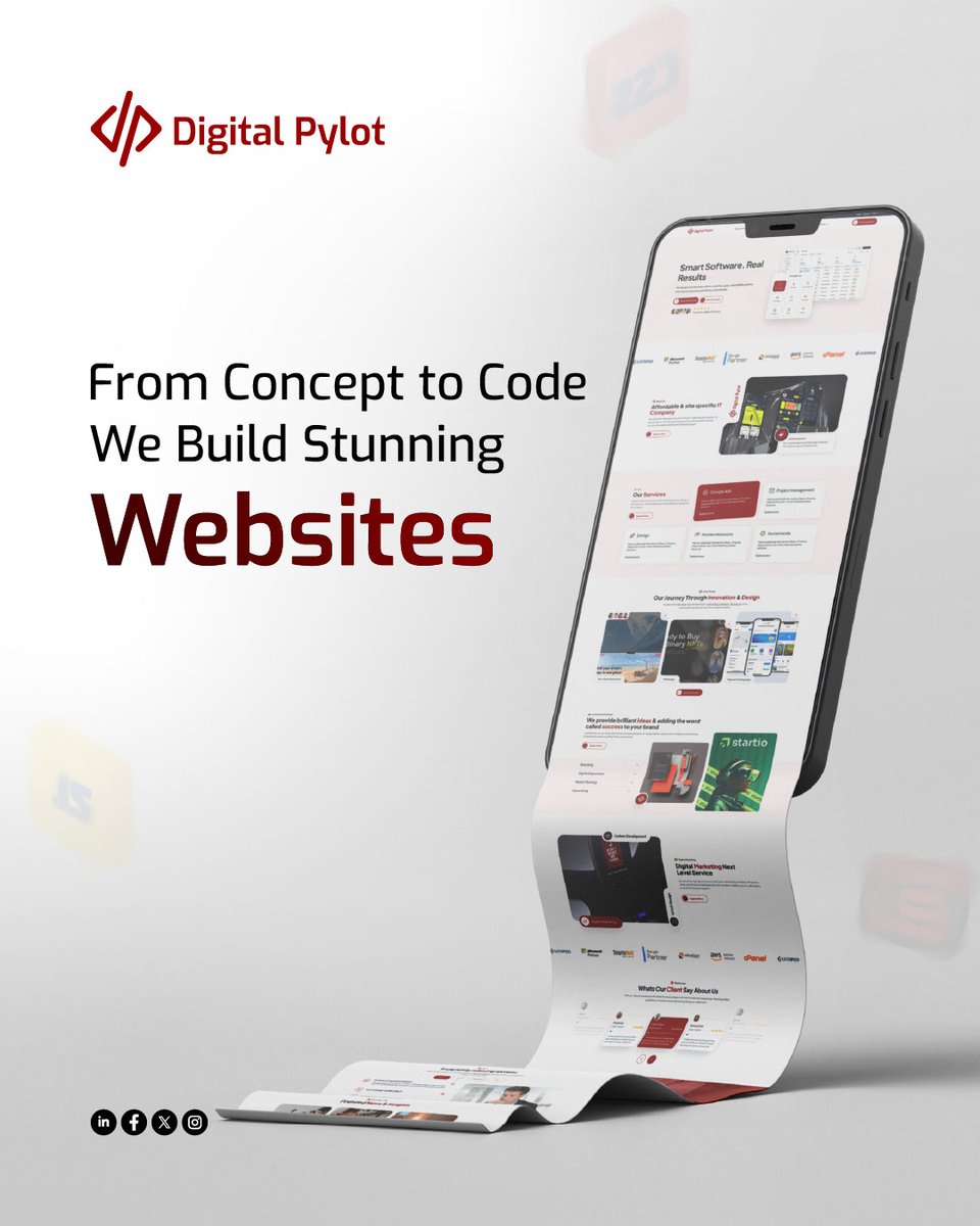 Digitalpylot's tweet image. 𝐅𝐫𝐨𝐦 𝐢𝐝𝐞𝐚 𝐬𝐤𝐞𝐭𝐜𝐡𝐞𝐬 𝐭𝐨 𝐥𝐢𝐯𝐞 𝐰𝐞𝐛𝐬𝐢𝐭𝐞𝐬
Digital Pylot builds digital spaces that are fast, secure, and future-ready.
Because your ideas deserve more than just a template.
#DigitalPylot #WebDesignExperts #CleanCode #DigitalSolutions