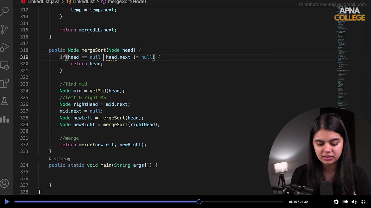 Dhananjay_R_26's tweet image. Day 51-52 of #CodeWithConsistency #DSA
Completed learning of  Linked List from @ApnacollegeX  - practiced question given by @ShradhaKhapra_ mam
-  Also solved questions on leetcode
#Java #Learninginpublic