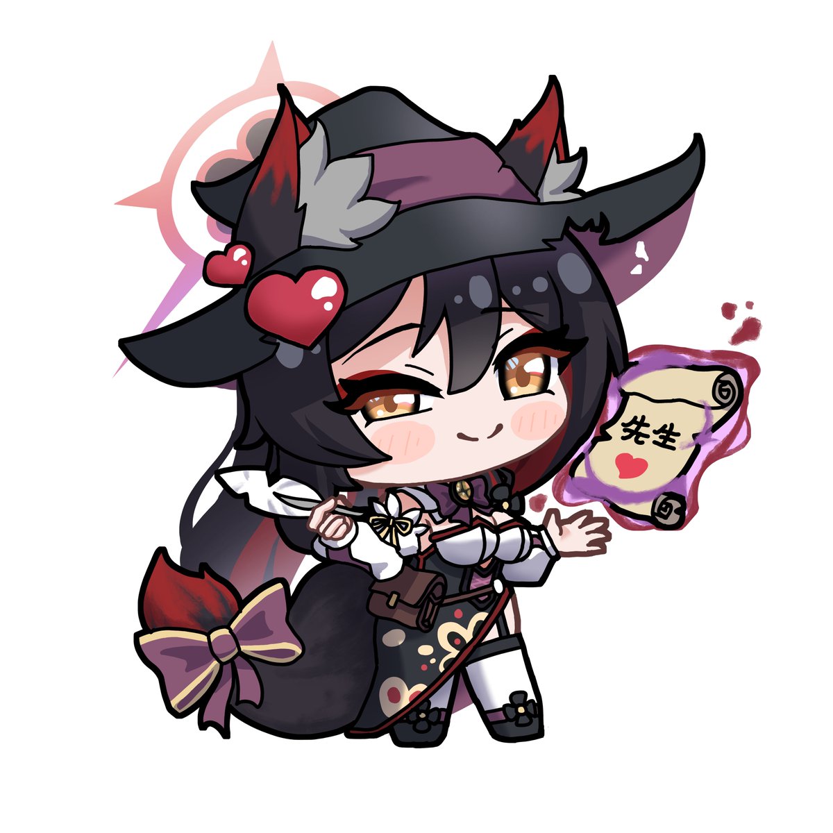 SD 魔女 ワカモ🦊
SD Witch Wakamo 🦊
 #ブルアカイブ #BlueArhcive #ブルアカ