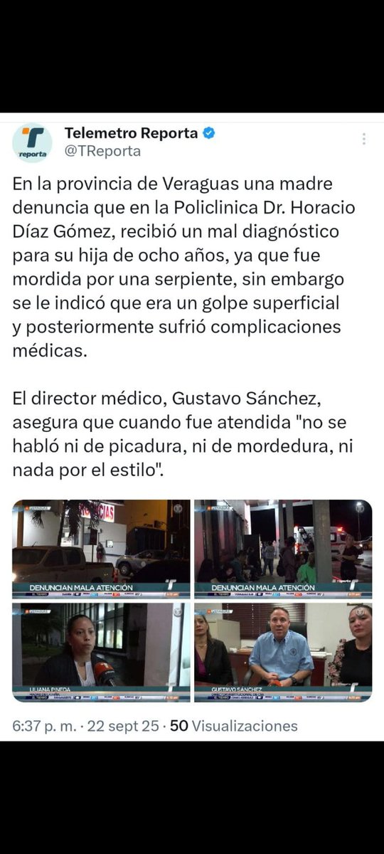 Esto es lo que vengo denunciando en esta policlínica hace rato <a href="/CSSPanama/">CSSPanama</a> <a href="/dinomonv24/">Dinomonv</a> los médicos no te revisan, no te tocan, nada, solo te escuchan y prácticamente tu te debes evaluar.
