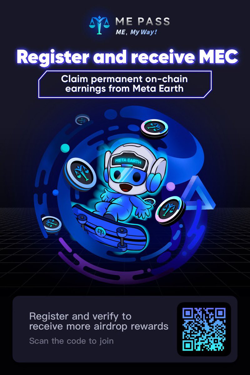 Get your decentralized ID today.

1️⃣ download ME Pass 
2️⃣ register and complete your KYC
3️⃣ Get 1 MEC and become Meta Earth citizen 

i.mec.me/?c=c1r2z68a