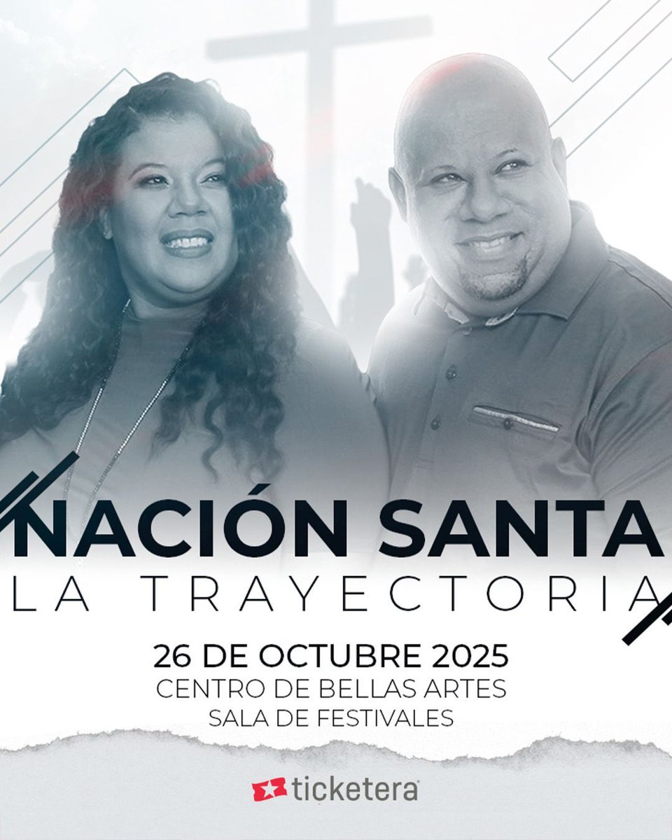 28 años de música y un concierto para revivir los himnos que han dejado huella. 🙏🎶

No te pierdas “Nación Santa: La Trayectoria” el 26 de octubre en el Centro de Bellas Artes de Santurce. Busca tus boletos hoy en #Ticketera 🎟️