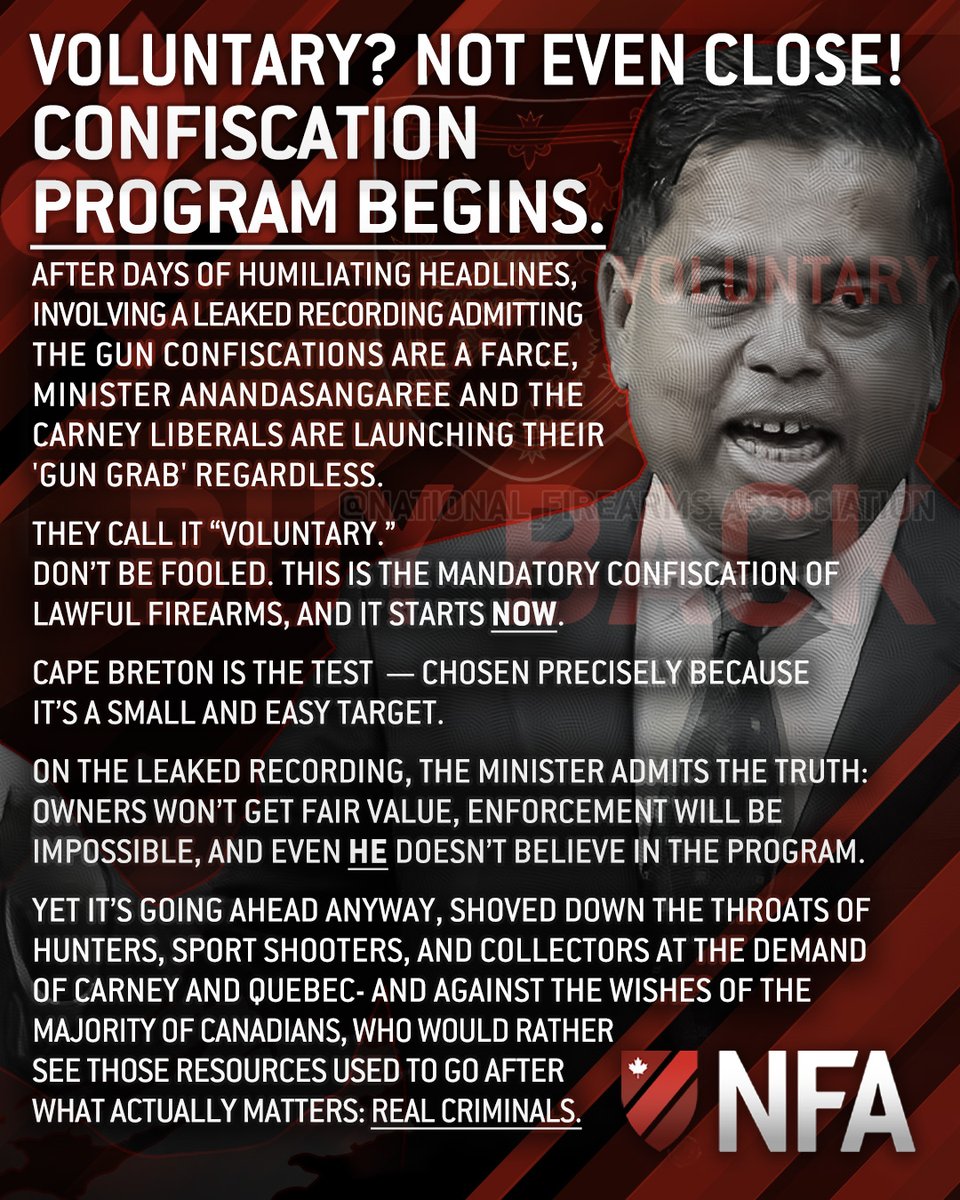 He Admits It’s useless, costly, political and ideological — But they're going to do it Anyway.

The Trudeau, now Carney Liberal government is rolling out its much-criticized “buy-back” program — a policy that, despite its label, amounts to outright confiscation.

The announcement