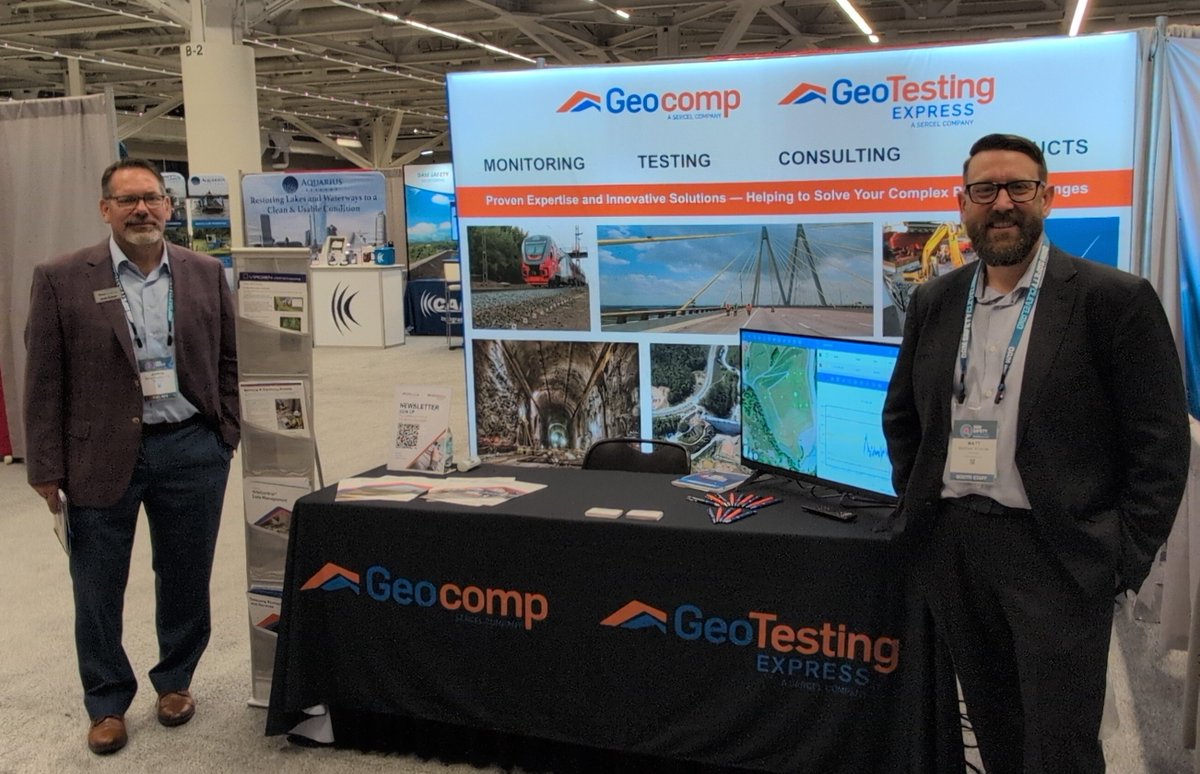 GeocompInc's tweet image. It&apos;s a busy week of conferences for the @GeocompInc team!

We’re excited to be in Cleveland, OH this week for the Dam Safety 2025 Annual Conference!

Stop by our booth #117 to learn more about our dam monitoring capabilities.

#DamSafety2025