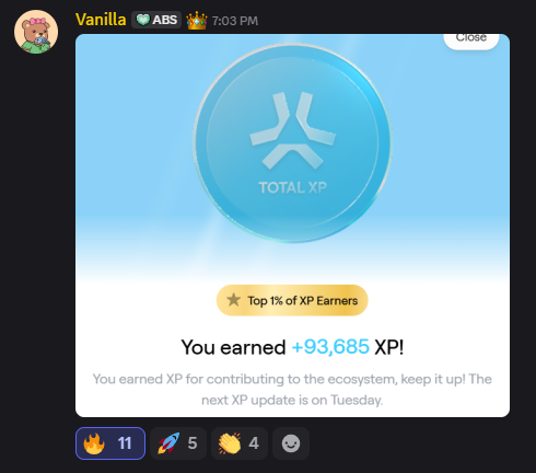 AltcoinSurfers's tweet photo. XP Day is our favorite day of the week 📈

Those are our TOP @AbstractChain XP earners:
@ValentinaL51142 93,685
@DenisVlg000 80,785
@Vlad1Ivanciu 46,310
@geniexbtz 39,670

Altcoin Surfers are slowly taking over @Alex_GPEG's leaderboard 💪 https://t.co/F8EKlXX2r2