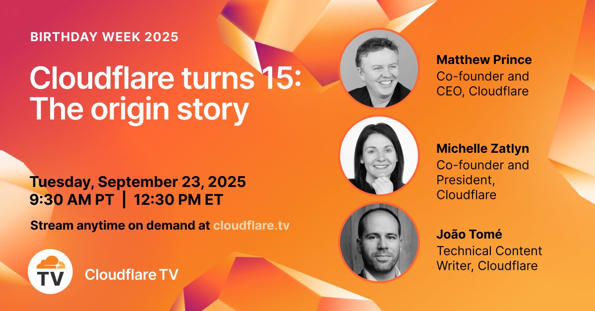 Cloudflare TV tweet media
