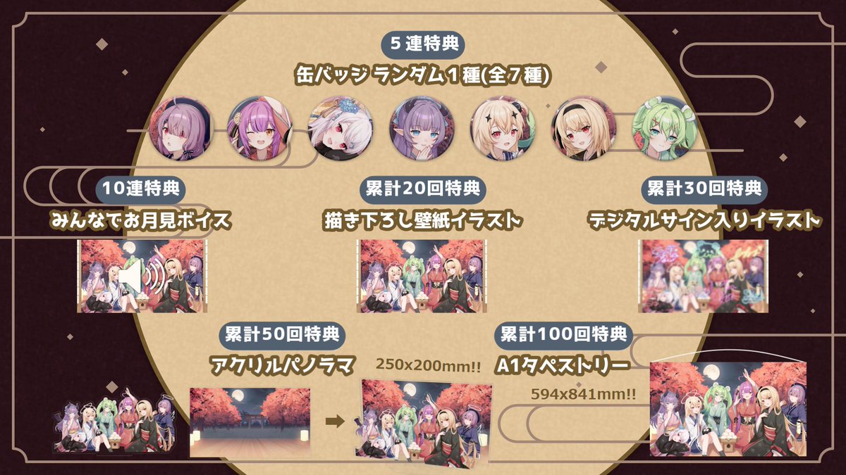 【ボイスガチャ発売決定！】

夜更けのシンフォニーのボイスガチャが登場🍁
君とのお月見デートボイスやココだけの特典が盛り沢山！

○販売期間
2025年10月1日（水）13:00 ～ 10月8日（水）24:59

お楽しみに✨