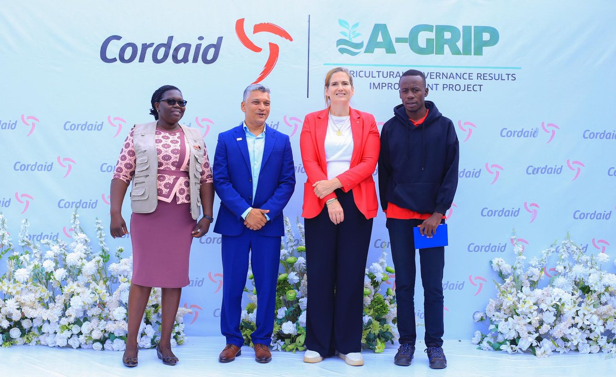 CordaidUganda's tweet photo. Photo moment with A-GRIP implementors, partners and some beneficiaries all posing with the EKN Ambassador, H.E Frederieke Quispel in Muko subcounty at the issuing of the first ever CCOs in Rubanda district.

#AGRIP #cordaid #zoa #gltin #govtofuganda https://t.co/zYbpfz7tIF
