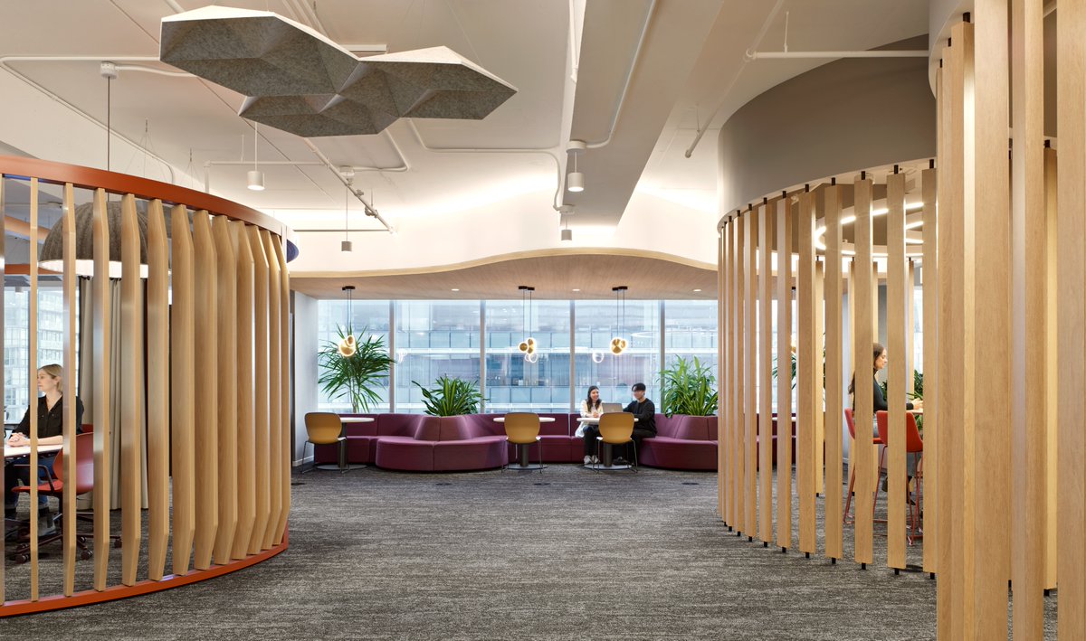 pentacongroup's tweet image. Rendering to Reality: As the first phase of a multi-phased #restack program aligned with a new hybrid work model, this long-standing #BigFour accounting client chose to renovate the top two floors of the tower, creating an immersive #workplace hub that is highly adaptable.