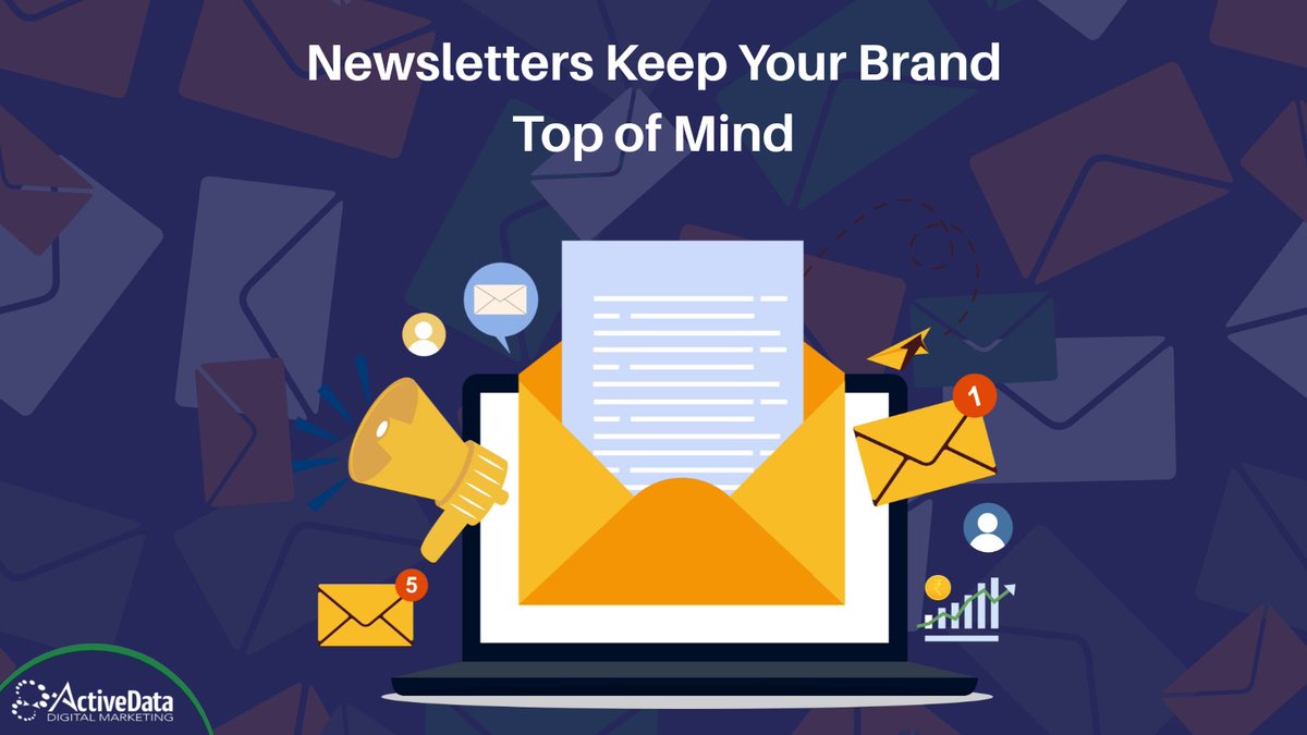 ActiveDataDigi's tweet image. Stay top of mind in the digital crowd! Newsletters deliver value, nurture relationships, and ensure long-term loyalty. #Newsletters #MarketingTips #VisibilityMatters 1l.ink/BLVCZKC