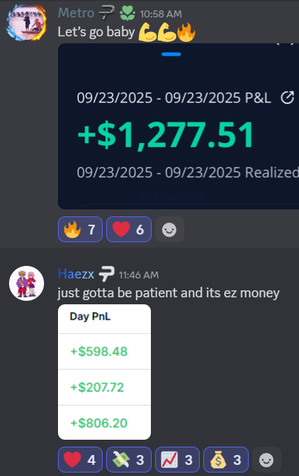 Zen_PT's tweet photo. 9/23 Trade Recap

$SPY 664P +130% ✅🚀
$INTC 32C +80% ✅🚨
$NVDA 175P +30% ✅
$TSLL 20P +10% ✅

Total Return: +250% https://t.co/gUpzga0SIJ