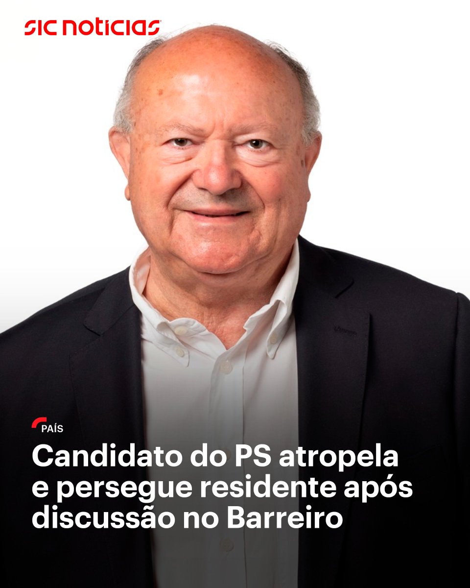 Candidato do PS atropela e persegue residente após discussão no Barreiro: bit.ly/3KjjRKo